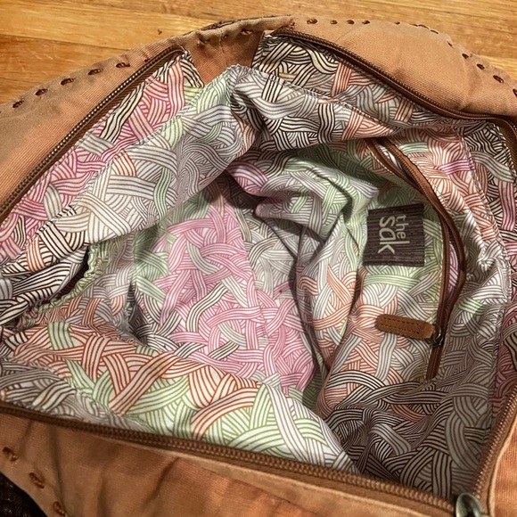 The Sak Indio Satchel Shoulder Bag, Feather Stripe - Picture 3 of 8